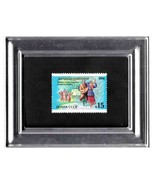 Tchotchke Framed Stamp Art - Russian Folk Tale Scene - £6.40 GBP