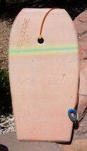 VINTAGE 142 MOREY BOOGIE BODY BOARD 1980s BEACH SURF WITH LEASH NICE RAR... - $74.24