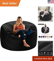 Luxurious 3ft Velvet Bean Bag Chair with High-Rebound Memory Foam for Ad... - $1,821.30 MXN