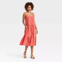 Women&#39;s Sleeveless A-Line Dress - Knox Rose Coral Pink L New w/ Tags Size Medium - £19.08 GBP