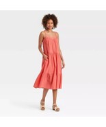 Women&#39;s Sleeveless A-Line Dress - Knox Rose Coral Pink L New w/ Tags Siz... - $24.26