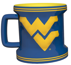 West Virginia Mountaineers Shot Glass Sculpted Mini Mug NEW - $8.99