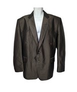 vintage silverado USA brown western cowboy rodeo union made blazer mens - $59.39