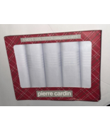Pierre Cardin 5 Mens Fine Handkerchiefs 100% Cotton - $23.23 CAD