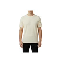 Men Dressy T-Shirt Log-In Uomo Soft Crew Neck Silky Short Sleeves 218 Butter image 5