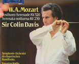 Mozart: Serenata Notturna D-Dur KV 239 / Serenade D-Dur KV 320 (Posthorn... - £31.89 GBP