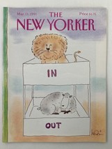 The New Yorker Full Magazine March 11 1991 In and Out by Arnie Levin VG No Label - £18.72 GBP