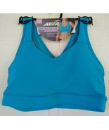 Avia Women&#39;s Sports Bra Strappy Back Medium Support Blue Size Medium - $238.05 MXN