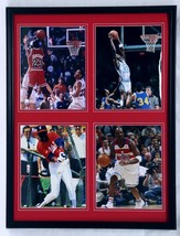 Michael Jordan Framed 18x24 Career Photo Display UNC Bulls White Sox Bullets - £63.30 GBP