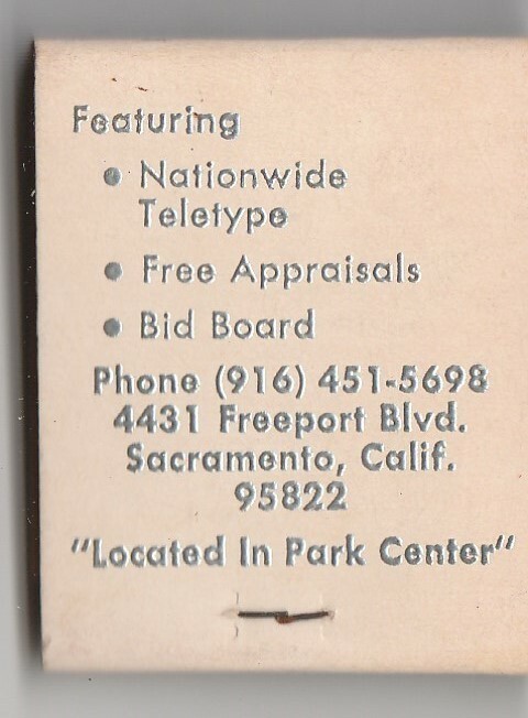 Vintage Strike on Matchbook  Common to Key Coin Co. Sacramento, California Item image 2