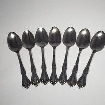 Set of 7 Wm A. Rogers Oneida Sutton Place Stainless 6&quot; Teaspoons - £20.09 GBP