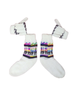 White gloves and socks of Alpaca and Llama wool for women from Bolivia - £14.82 GBP