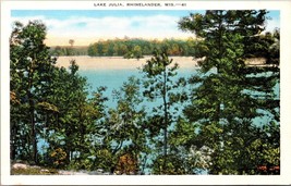 Lake Julia Rhinelander WI Postcard PC124 - £3.92 GBP
