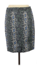 Ann Taylor LOFT Womens Skirt Cotton Blend Snakeskin Print Pencil Stretch Sz 8 - $12.47