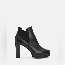 AllSaints Women's High Heel EU 41 US 11 Ankle Boot Bootie leather black ... - $173.25