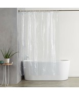 Deluxe Quality Shower Curtain Liner Clear 70&quot;W x 72&quot;L Mildew Resistant U... - £7.46 GBP