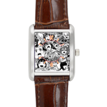 Anime Ahegao Japan Manga Wibu Otaku Leather Square Watch  - $19.99