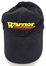 Warrior Mens Hat Custom Golf Unstructured Adjustable Baseball Cap Cotton Black - £6.66 GBP