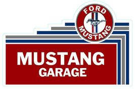 Mustang Garage Plasma Cut Metal Sign 32&quot; - £75.76 GBP