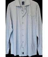 Johnnie-O Shirt Mens XXL Blue Print Button Up Long Sleeve Cotton Stretch... - $506.29 MXN