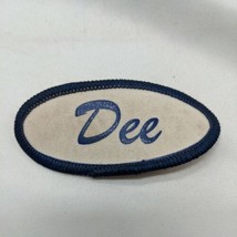 Vintage Dee Blue Embroidered On White Employee Patch Car Repair Shop  - $64.14