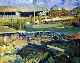 The Fish Wharf by George Bellows. City Art Repro Giclee - £6.79 GBP+