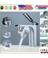 Easy Install Bathroom Faucet Attachment - 360° Rotatable Aerator with Fi... - $34.53 CAD