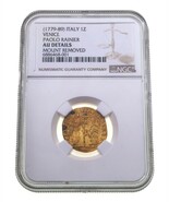 1779-89 Italy 1 Zecchino Gold Paolo Rainier NGC AU Details Mount Removed - €1.072,35 EUR