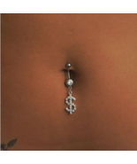 Dollar Sign Belly / Naval Ring (Gold or Silver) - £8.06 GBP
