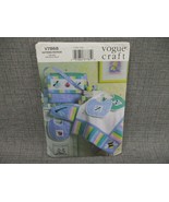 Vogue Sewing Pattern 7868 Quilt Diaper Bag Bibs Infant Toddler Nursery - £5.95 GBP