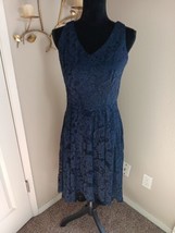 MUADRESS Navy Blue Lace Hi-Lo Formal Dress Party Formal Size  Large  Fas... - £10.54 GBP