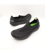 Oofos OOmg eeZee Low Recovery Shoes Women&#39;s Size 10 Triple Black Slip On - $48.59