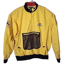 Nautica Scuba Men XXL Logo Yellow Pullover Outdoor Windbreaker Jacket - £75.32 GBP