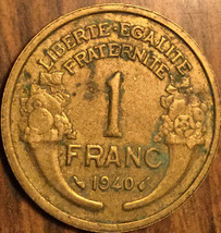 1940 France 1 Franc Coin - £1.17 GBP