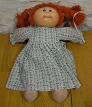 Vintage Cabbage Patch Doll Red Haired Girl 16&quot; Plush Stuffed Doll Toy - £31.65 GBP