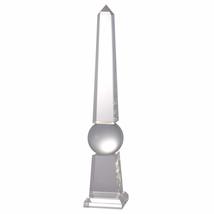 A&amp;B Home Crystal Obelisk-Large Glass Obelisk Home Décor Tabletop Decorative,4&quot;x4 - £96.52 GBP