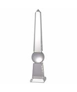 A&amp;B Home Crystal Obelisk-Large Glass Obelisk Home Décor Tabletop Decorat... - £97.14 GBP