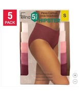 Felina Womens Panties Red Cream Pink Nude 5-Pack Hipster Stretch Tagless - $51.95 CAD