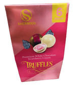 Sherwood Premium White Chocolate Strawberry Cream Truffles3oz - 6 Total Pc - $8.79