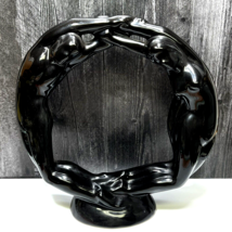 Vintage Haegar Pottery Eternity Man Woman Sculpture #6037 Black Large 15&quot; - $67.32