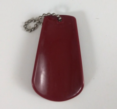 Vintage Tupperware Dark Red Shoehorn Keychain #1225-2 - $90.61 MXN