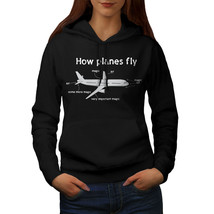Wellcoda How Planes Fly Womens Hoodie, Magic Casual Hooded Sweatshirt - £28.59 GBP