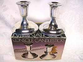 International Silverplate Console Candlesticks (Pair - 2) #0915401S - £23.18 GBP