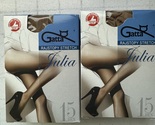 2 X Gatta 15den Classic Women STREATCH COLLANT Tights -ANTILOPE- BEIGE S... - $9.00