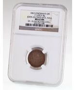 1863 Cincinnati Oh John Zeltner Nat&#39; L Sala Token NGC MS-62 Bn F-165GY-8a - $23,016.57 MXN
