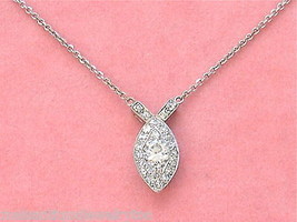 1.41 ctw DIAMOND ICHTHYS JESUS CHRIST SAVIOR CHRISTIAN FISH PENDANT 18&quot; ... - $4,553.01