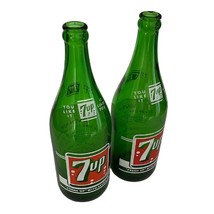 7 Up Soda Pop Bottle 28oz You Like It, It Likes You Lot Of 2 Bottles Duraglas - £13.09 GBP