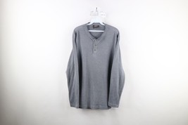 Vintage 90s Streetwear Mens Large Distressed Thermal Waffle Knit Henley ... - $626.16 MXN