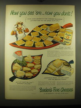 1948 Borden's Pippin Roll, Gruyere Cheese and Liederkranz Cheese Advertisement - $18.49