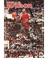 Michael Jordan 1987 Reproduction &quot;Wilson&quot; &#39;NBA Dunk Contest Promotional ... - £35.85 GBP